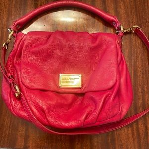 Marc by Marc jacobs red leather crossbody handbag